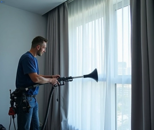 Professional curtain steam cleaning process equipment Matty Curtain Cleaning parkdale-vic