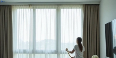 Delicate sheer drape cleaning parkdale-vic Matty Curtain Cleaning