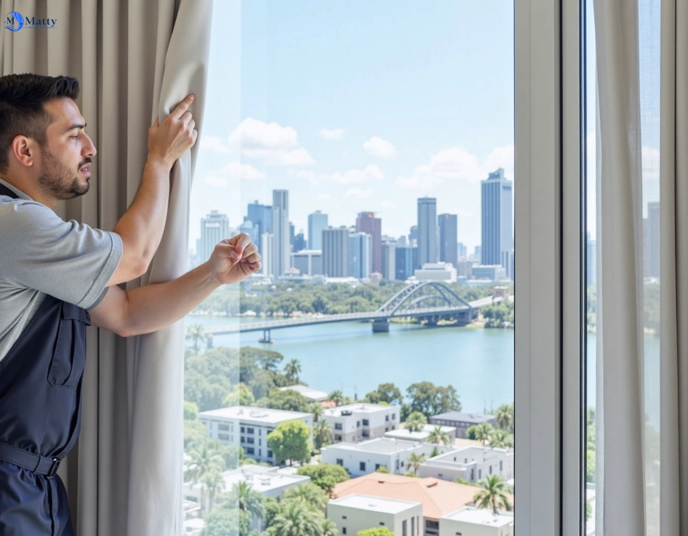 Professional curtain steam cleaning service parkdale-vic QLD by Matty Curtain Cleaning